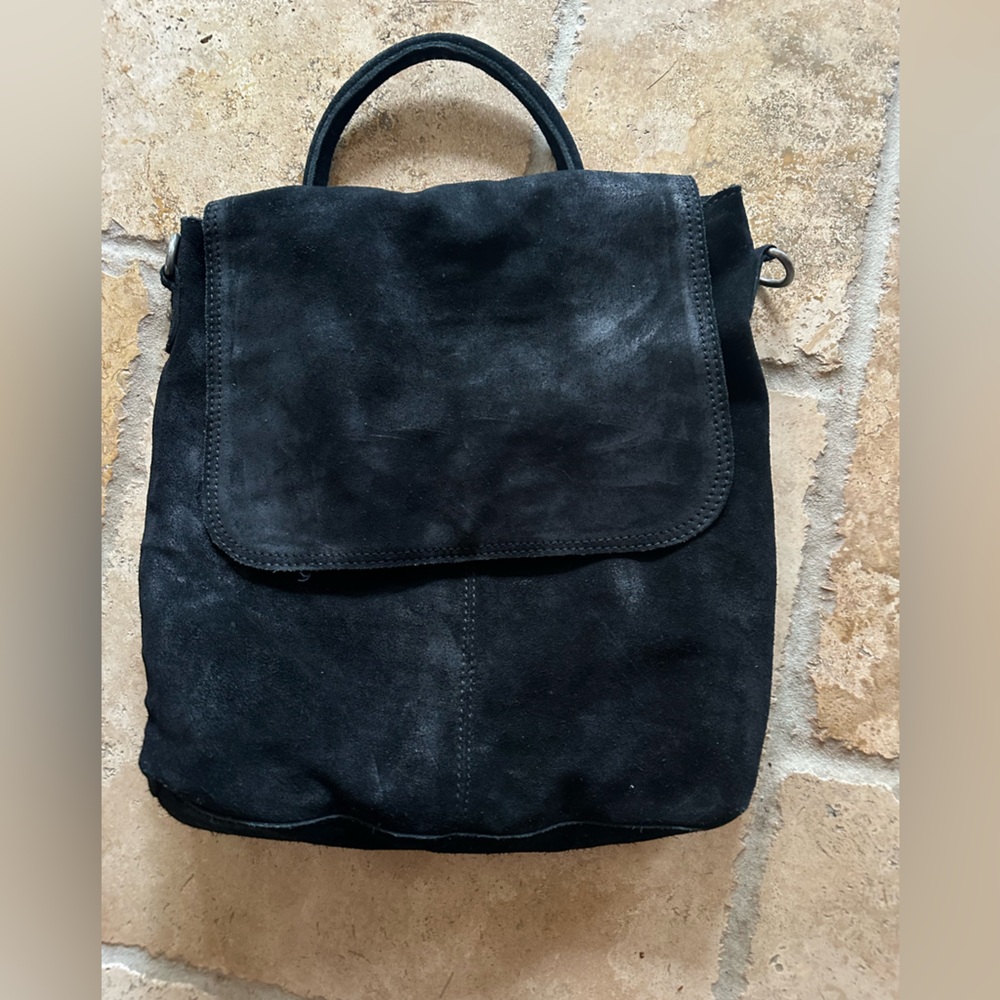 We The Free Convertible Black Suede Backpack Crossbody Boho Bag
NO STRAP